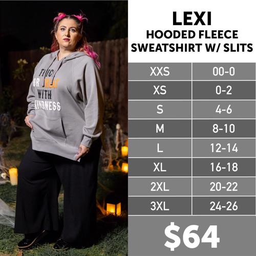 Halloween Lexi Size Chart